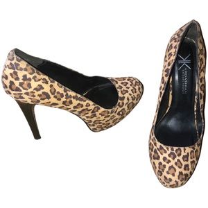 EUC Kardashian Kollection (yes, spelled K🤦🏻‍♀️) Cheetah Heels Pump Shoe Size 9